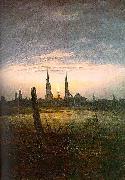 City at Moonrise, Caspar David Friedrich